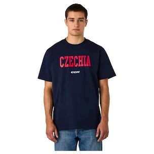 Koszulka męska CCM  Flag Tee Team CZE Navy
