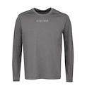 Koszulka męska CCM  Non Compression LS Tee Grey Senior