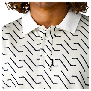 Koszulka męska CCM  Polo Print Blanc