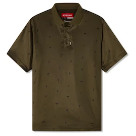 Koszulka męska CCM Polo Print Khaki Green