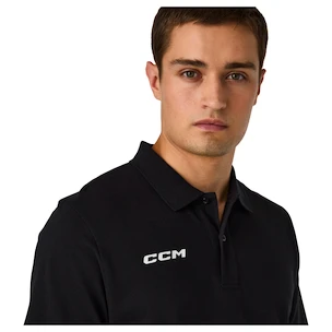 Koszulka męska CCM  Team Polo Black L