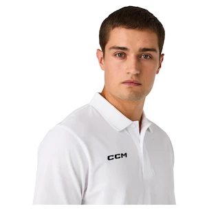 Koszulka męska CCM  Team Polo White