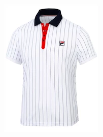 Koszulka męska Fila Polo Stripes White/Stripes