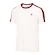 Koszulka męska Fila  T-Shirt Stripes Jascha 2 White Alyssum/Cabernet