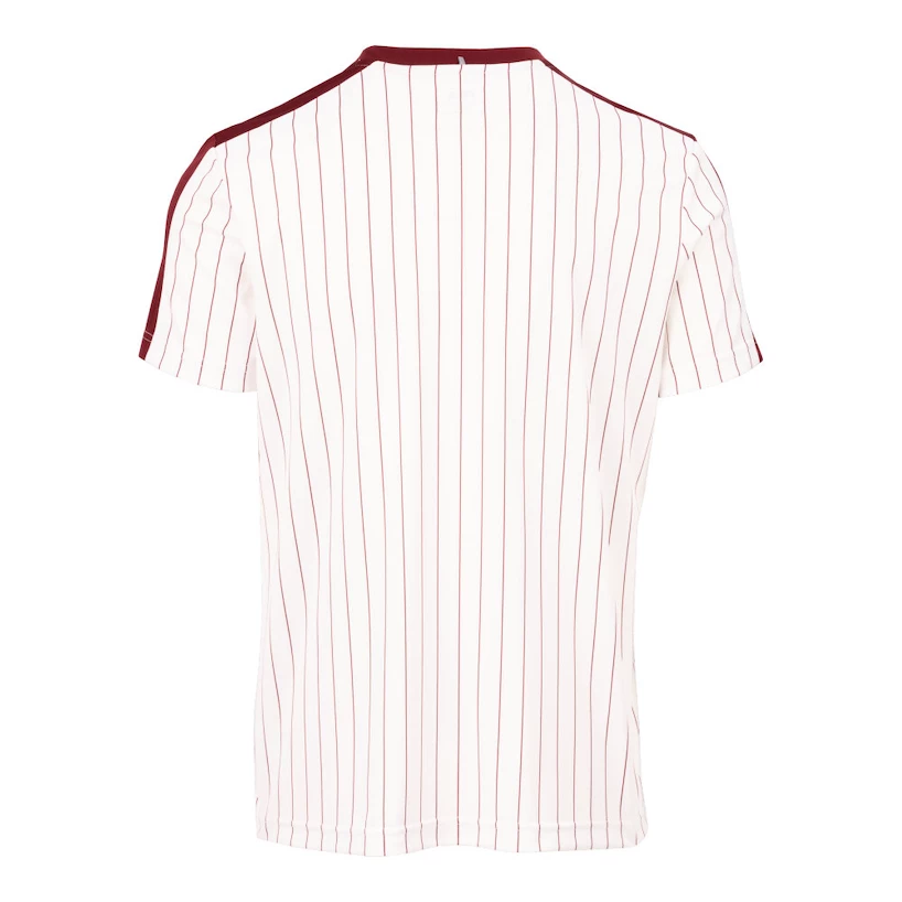 Koszulka męska Fila  T-Shirt Stripes Jascha 2 White Alyssum/Cabernet