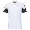 Koszulka męska Head  Club 22 Tech Polo Shirt Men White/Dark Blue