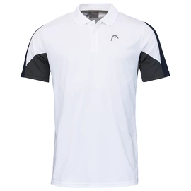 Koszulka męska Head Club 22 Tech Polo Shirt Men White/Dark Blue