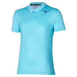 Koszulka męska Mizuno Charge Shadow Polo Blue Glow