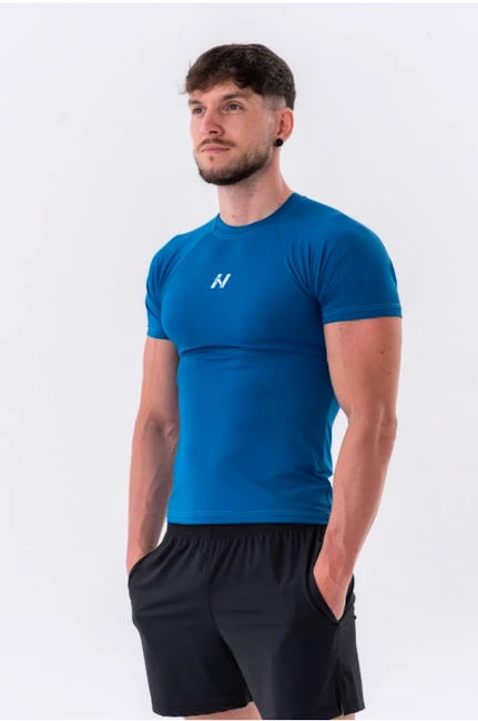 Koszulka męska Nebbia  Functional Slim-fit T-shirt 324 blue
