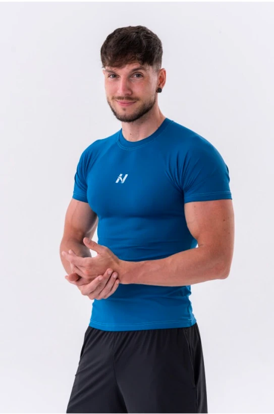Koszulka męska Nebbia  Functional Slim-fit T-shirt 324 blue