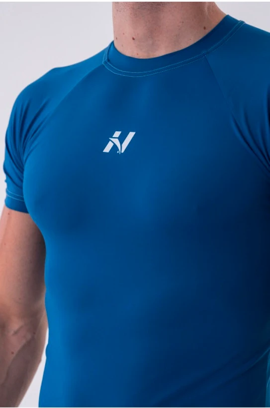 Koszulka męska Nebbia  Functional Slim-fit T-shirt 324 blue