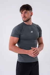 Koszulka męska Nebbia  Functional Slim-fit T-shirt 324 grey XL