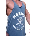 Koszulka męska Nebbia NEBBIA x OLYMPIA Washed Muscle Back Stringer GOLDEN AGE 791 blue
