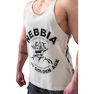 Koszulka męska Nebbia NEBBIA x OLYMPIA Washed Muscle Back Stringer GOLDEN AGE 791 light grey
