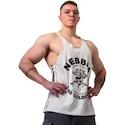 Koszulka męska Nebbia NEBBIA x OLYMPIA Washed Muscle Back Stringer GOLDEN AGE 791 light grey