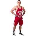 Koszulka męska Nebbia NEBBIA x OLYMPIA Washed Muscle Back Stringer GOLDEN AGE 791 red