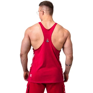 Koszulka męska Nebbia NEBBIA x OLYMPIA Washed Muscle Back Stringer GOLDEN AGE 791 red