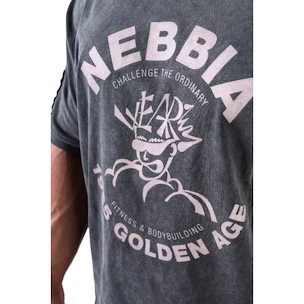 Koszulka męska Nebbia NEBBIA x OLYMPIA Washed Oversized T-Shirt GOLDEN AGE 790 black