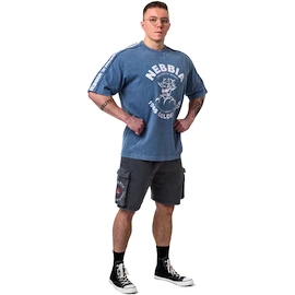 Koszulka męska Nebbia NEBBIA x OLYMPIA Washed Oversized T-Shirt GOLDEN AGE 790 blue