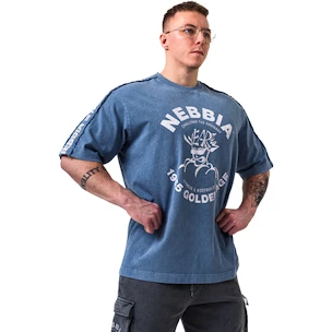 Koszulka męska Nebbia NEBBIA x OLYMPIA Washed Oversized T-Shirt GOLDEN AGE 790 blue
