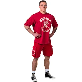 Koszulka męska Nebbia NEBBIA x OLYMPIA Washed Oversized T-Shirt GOLDEN AGE 790 red
