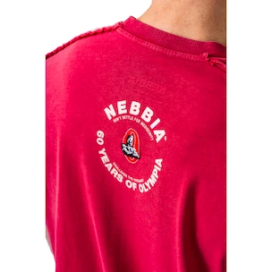 Koszulka męska Nebbia NEBBIA x OLYMPIA Washed Oversized T-Shirt GOLDEN AGE 790 red