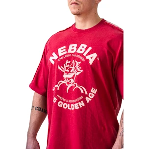 Koszulka męska Nebbia NEBBIA x OLYMPIA Washed Oversized T-Shirt GOLDEN AGE 790 red