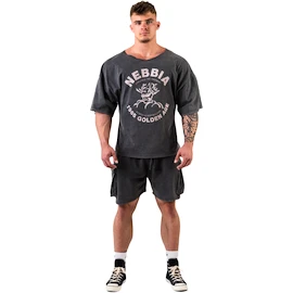 Koszulka męska Nebbia NEBBIA x OLYMPIA Washed Rag Top GOLDEN AGE 788 black