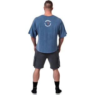 Koszulka męska Nebbia NEBBIA x OLYMPIA Washed Rag Top GOLDEN AGE 788 blue