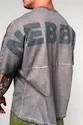 Koszulka męska Nebbia  Washed-off Oversized Heavyweight Cotton T-shirt NO SHORTCUTS 369 Light Grey