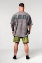 Koszulka męska Nebbia  Washed-off Oversized Heavyweight Cotton T-shirt NO SHORTCUTS 369 Light Grey