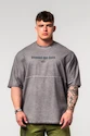 Koszulka męska Nebbia  Washed-off Oversized Heavyweight Cotton T-shirt NO SHORTCUTS 369 Light Grey