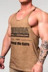 Koszulka męska Nebbia  Washed-off Oversized Stringer MAX OUT 359 Light Brown