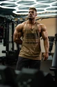 Koszulka męska Nebbia  Washed-off Oversized Stringer MAX OUT 359 Light Brown