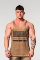 Koszulka męska Nebbia  Washed-off Oversized Stringer MAX OUT 359 Light Brown