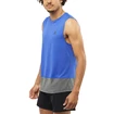 Koszulka męska Salomon Cross Run Tank Nautical Blue/Black