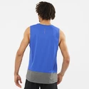 Koszulka męska Salomon Cross Run Tank Nautical Blue/Black