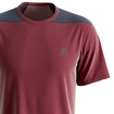 Koszulka męska Salomon  Outline SS Tee Cabernet