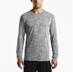 Koszulka męska Saucony  Negative-Splt Jacquard LS grey S