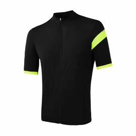 Koszulka męska Sensor Cyklo Classic Black/Neon Yellow