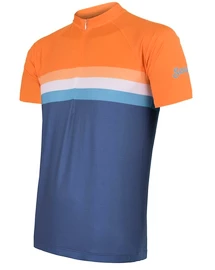 Koszulka męska Sensor Cyklo Summer Stripe Blue/Orange