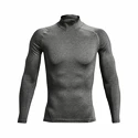 Koszulka męska Under Armour  HeatGear Armour Comp Mock LS Gray