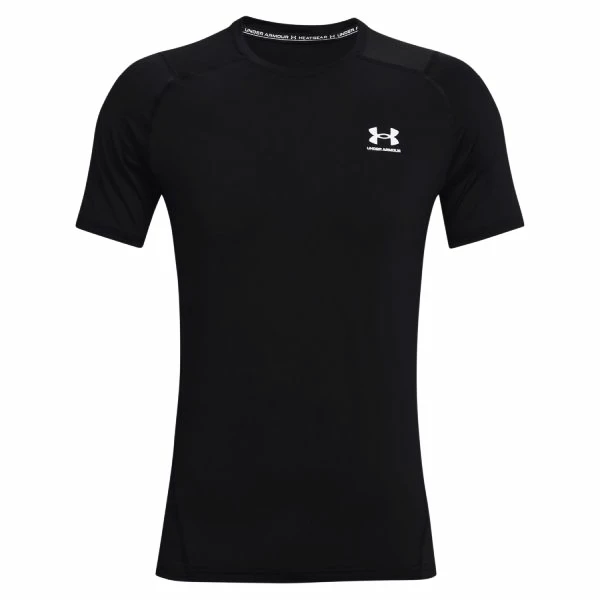Koszulka męska Under Armour  HG Armour Fitted SS-BLK