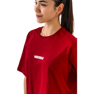 Koszulka Nebbia GYM ESSENTIALS Oversized T-shirt 381 red