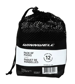 Krążek hokejowy WinnWell black official (12 pcs)
