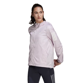 Kurtka damska adidas Own The Run Hooded Running Windbreaker Almost Pink