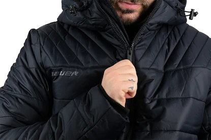 Kurtka męska Bauer Supreme Hooded Puffer Black M
