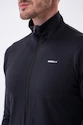 Kurtka męska Nebbia  Long sleeved w hoodie Sporty Zipper Jacket with side pockets “Control” 332 black