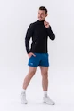 Kurtka męska Nebbia  Long sleeved w hoodie Sporty Zipper Jacket with side pockets “Control” 332 black