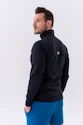 Kurtka męska Nebbia  Long sleeved w hoodie Sporty Zipper Jacket with side pockets “Control” 332 black